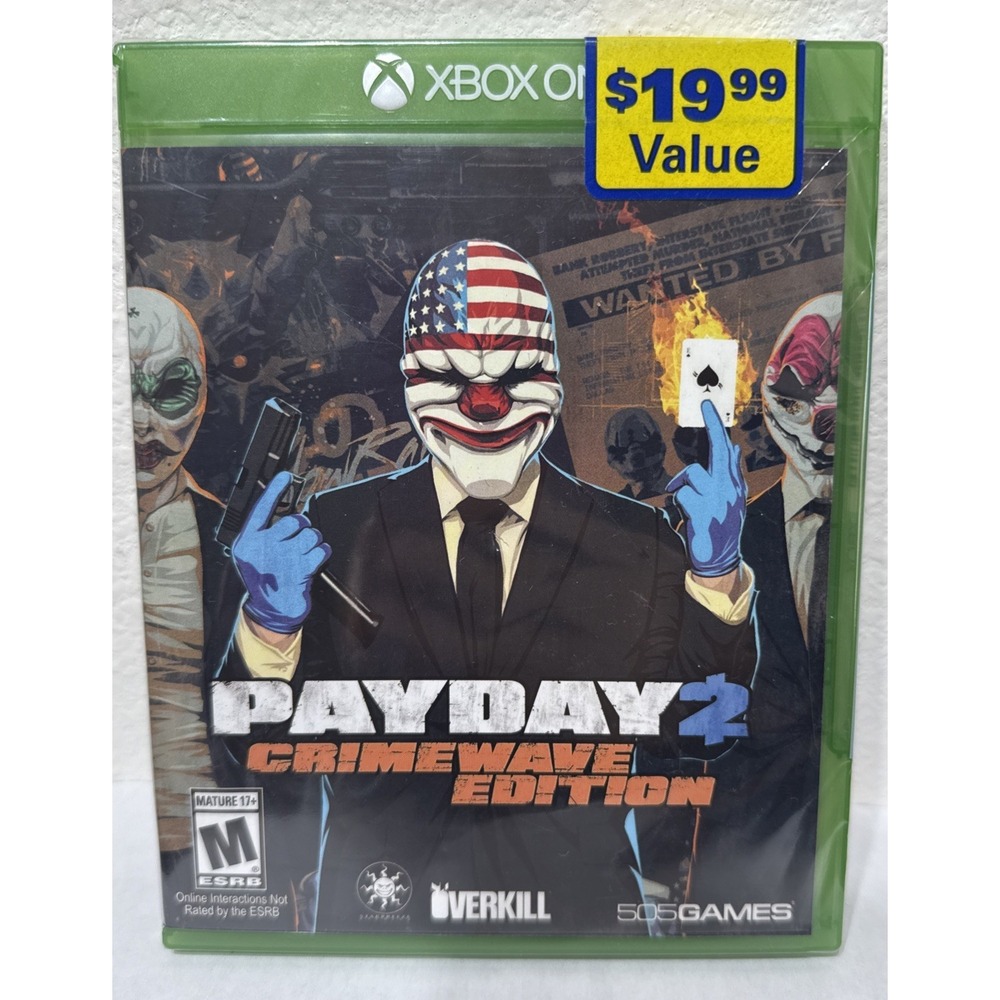 Payday 2: Crimewave Microsoft Xbox One 2015 MR 17+‎ Video Game :Sealed
